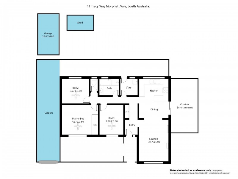 11 Tracy Way, Morphett Vale SA 5162 Floorplan