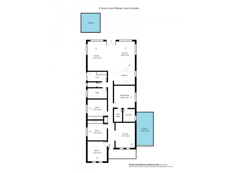 2 Sienna Court, Aldinga Beach SA 5173 Floorplan