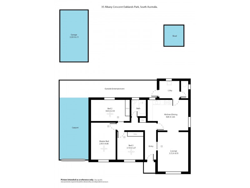 35 Albany Crescent, Oaklands Park SA 5046 Floorplan