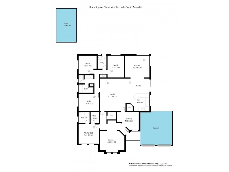 14 Marrington Circuit, Morphett Vale SA 5162 Floorplan