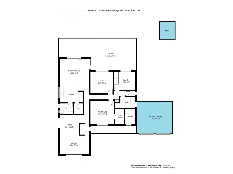 31 Devonshire Crescent, Old Reynella SA 5161 Floorplan