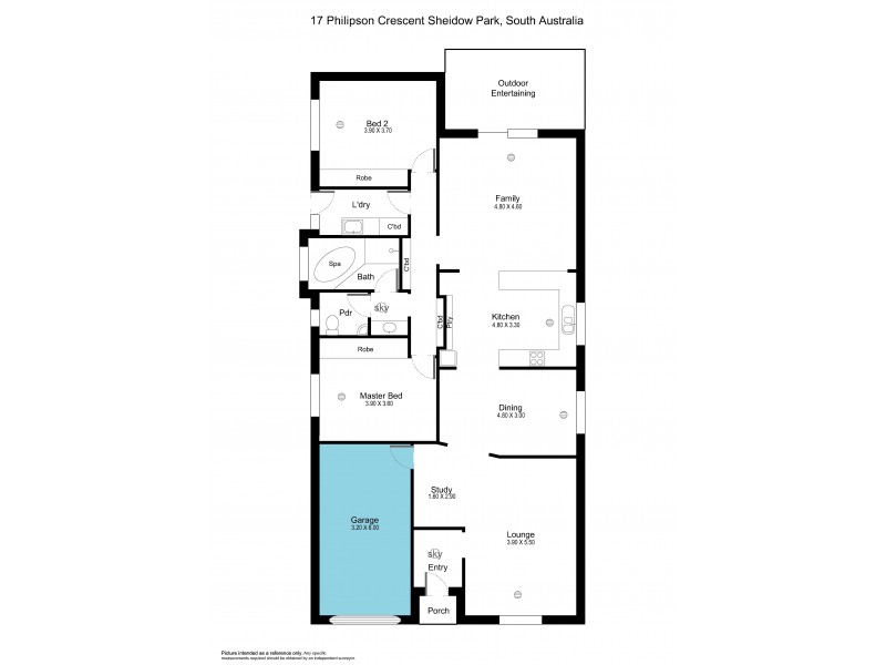 17 Philipson Crescent, Sheidow Park SA 5158 Floorplan