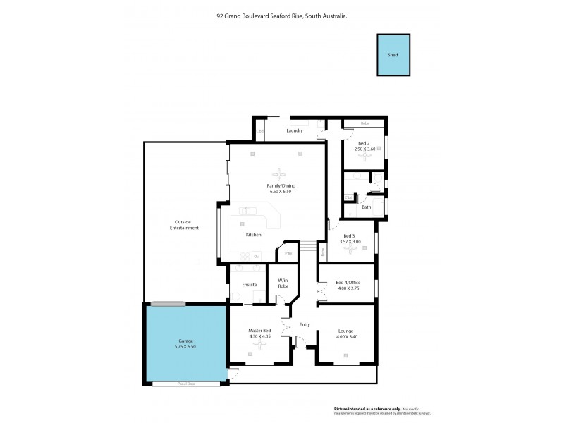 92 Grand Boulevard, Seaford Rise SA 5169 Floorplan