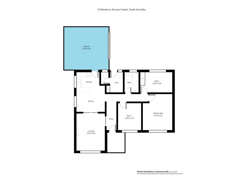 16 Montrose Avenue, Seaton SA 5023 Floorplan