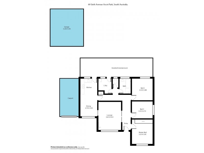 69 Sixth Avenue, Ascot Park SA 5043 Floorplan