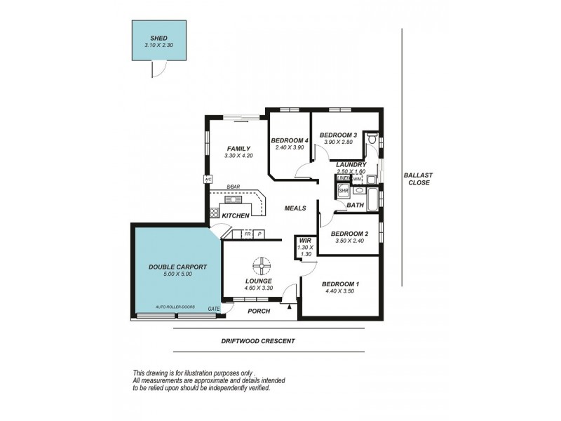 40 Driftwood Crescent, Seaford Rise SA 5169 Floorplan