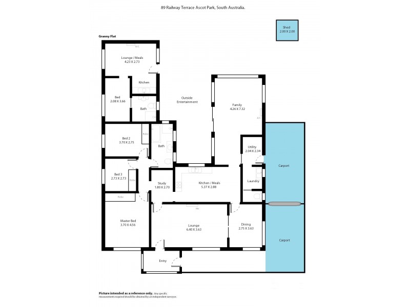 89 Railway Terrace, Ascot Park SA 5043 Floorplan