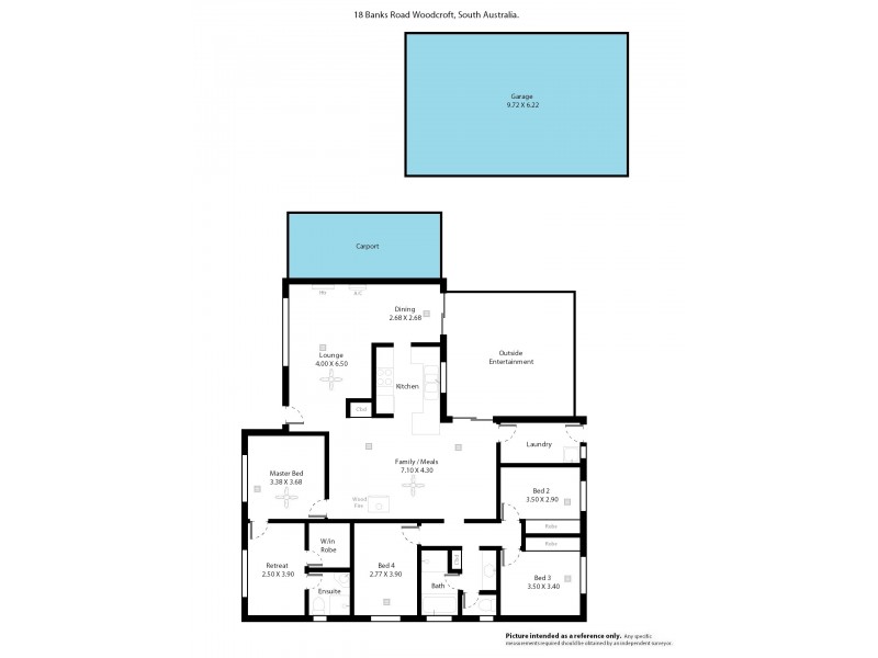18 Banks Road, Woodcroft SA 5162 Floorplan