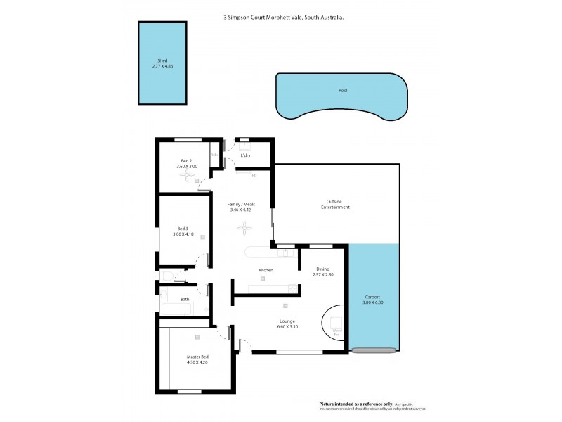 3 Simpson Court, Morphett Vale SA 5162 Floorplan