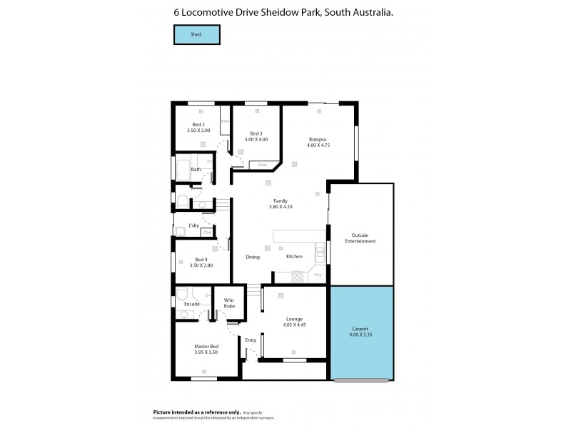 6 Locomotive Drive, Sheidow Park SA 5158 Floorplan