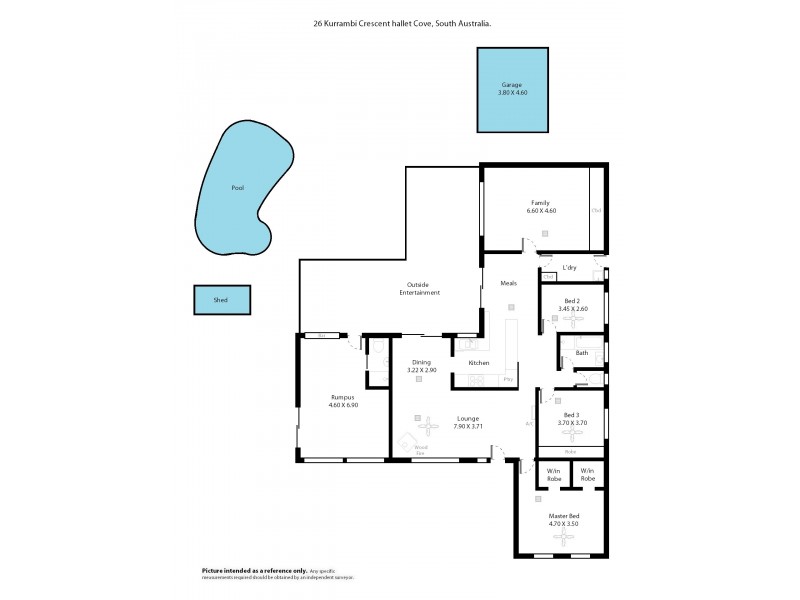 26 Kurrambi Crescent, Hallett Cove SA 5158 Floorplan