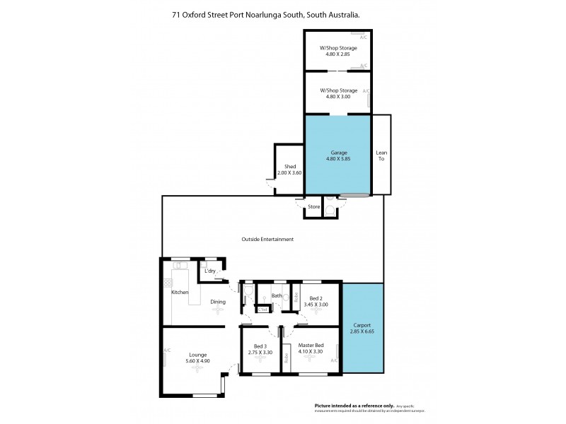 71 Oxford Street, Port Noarlunga South SA 5167 Floorplan