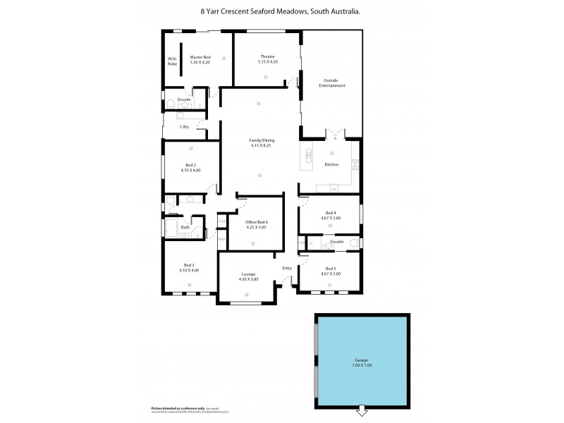 8 Yarr Crescent, Seaford Meadows SA 5169 Floorplan