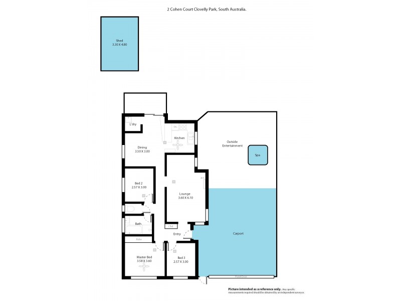 2 Cohen Court, Clovelly Park SA 5042 Floorplan