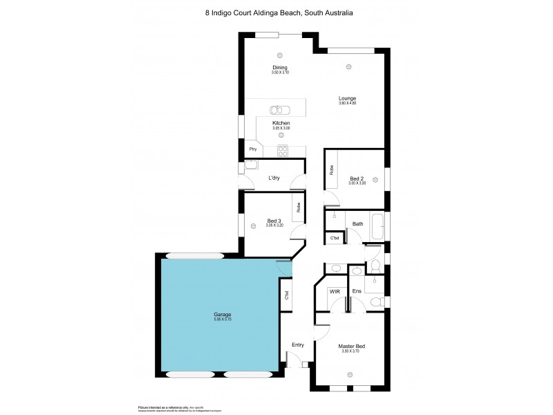 8 Indigo Court, Aldinga Beach SA 5173 Floorplan