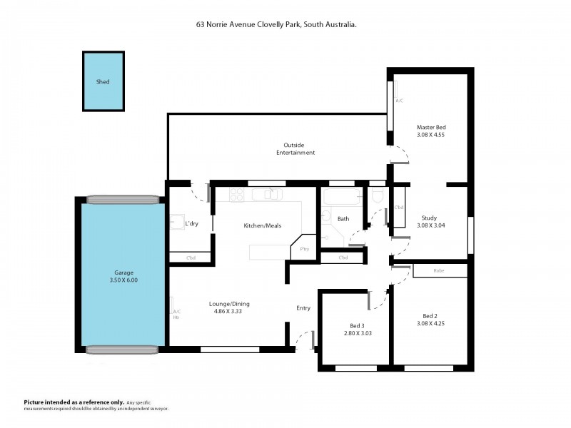 63 Norrie Avenue, Clovelly Park SA 5042 Floorplan