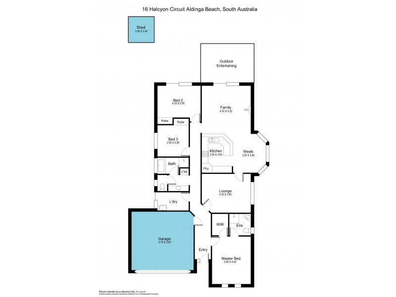 16 Halcyon Circuit, Aldinga Beach SA 5173 Floorplan