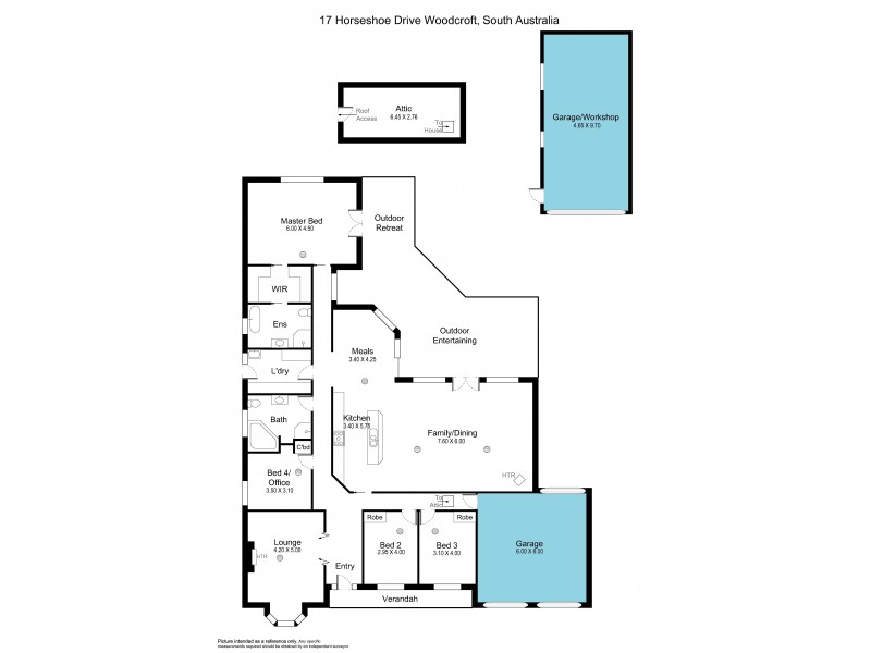 17 Horseshoe Drive, Woodcroft SA 5162 Floorplan