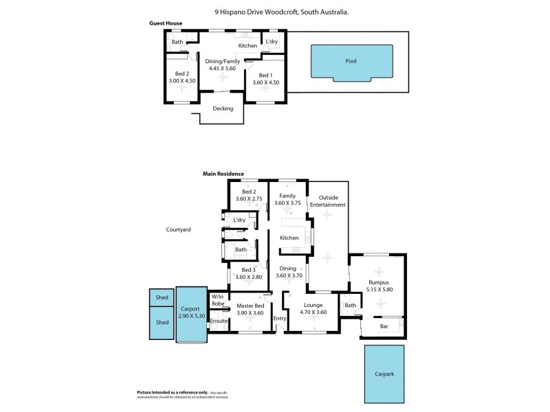 9 Hispano Drive, Woodcroft SA 5162 Floorplan