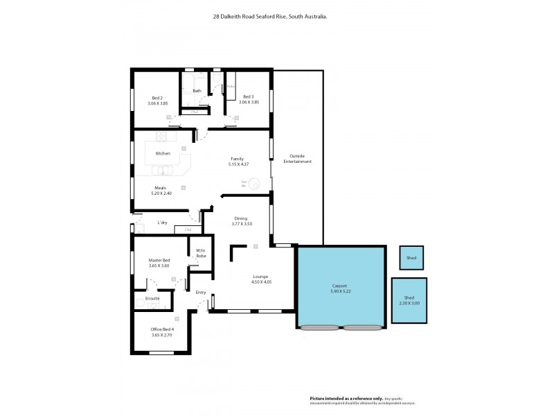 28 Dalkeith Road, Seaford Rise SA 5169 Floorplan