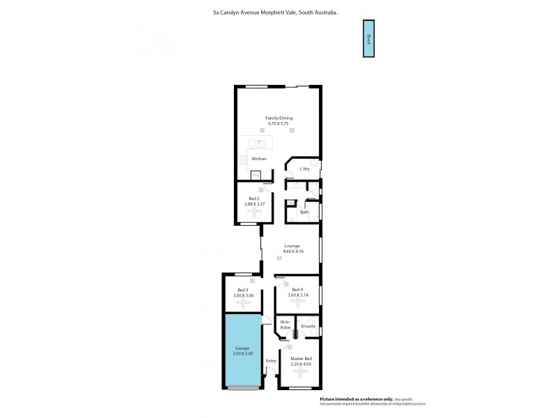 3 Carolyn Avenue, Morphett Vale SA 5162 Floorplan