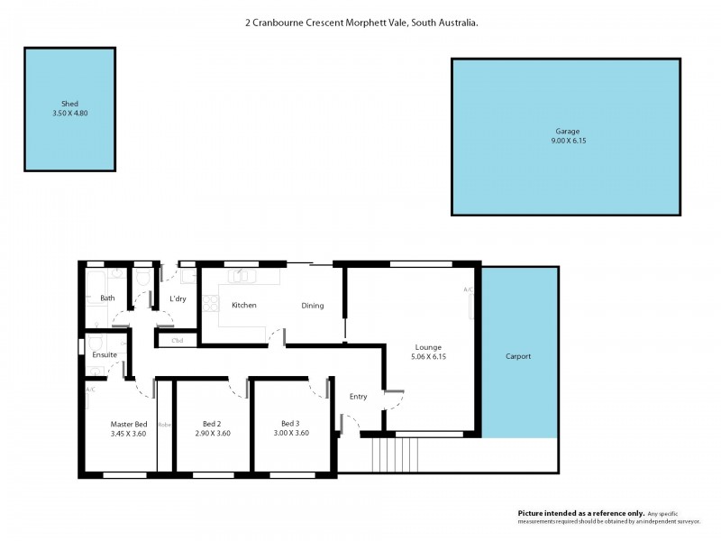 2 Cranborne Crescent, Morphett Vale SA 5162 Floorplan