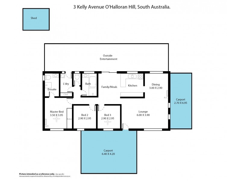 3 Kelly Avenue, O’halloran Hill SA 5158 Floorplan