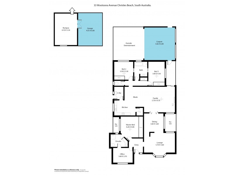 33 Wootoona Avenue, Christies Beach SA 5165 Floorplan