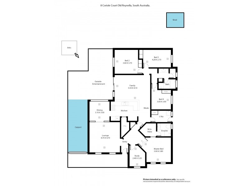 8 Coriole Court, Old Reynella SA 5161 Floorplan