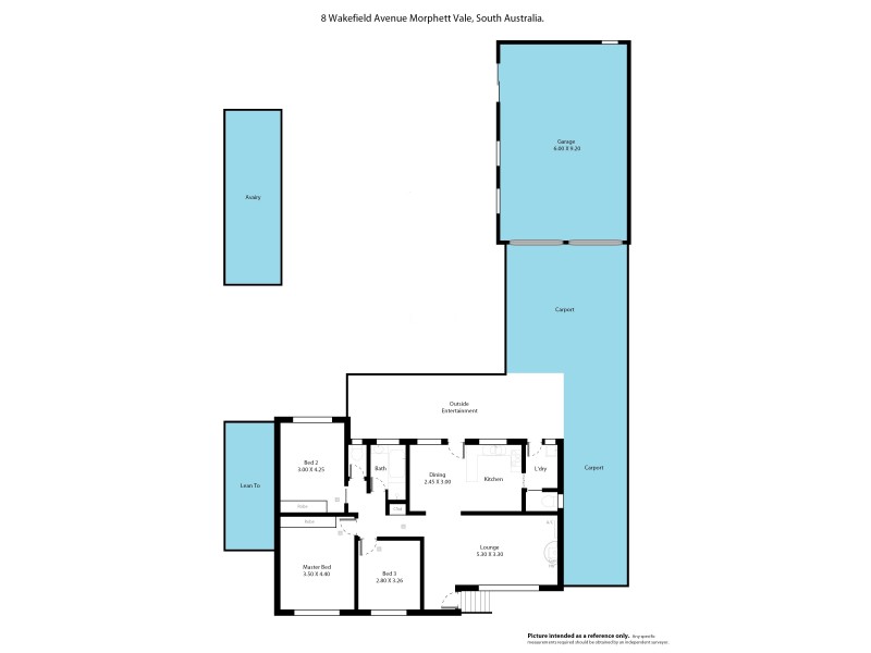 8 Wakefield Avenue, Morphett Vale SA 5162 Floorplan