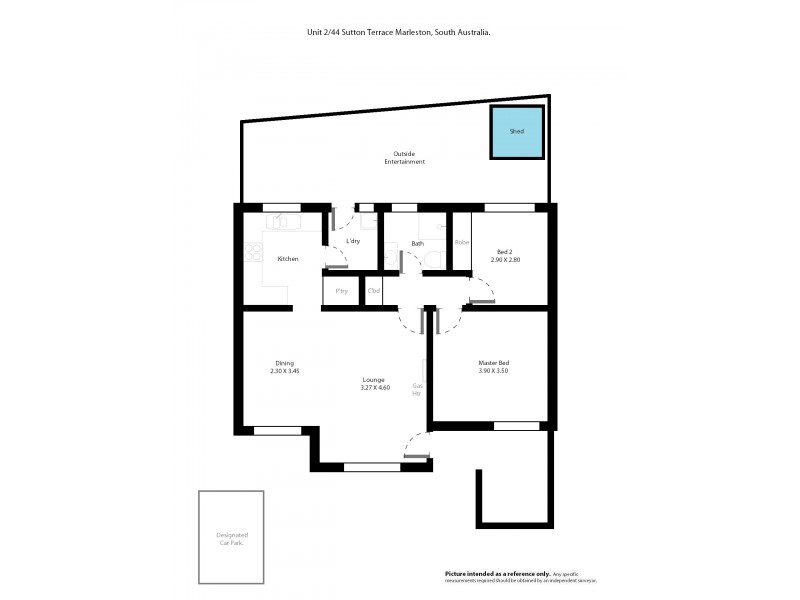2-44 Sutton Terrace, Marleston SA 5033 Floorplan