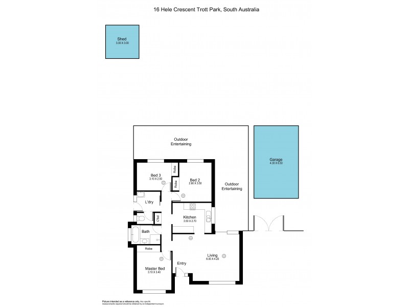 16 Hele Crescent, Trott Park SA 5158 Floorplan