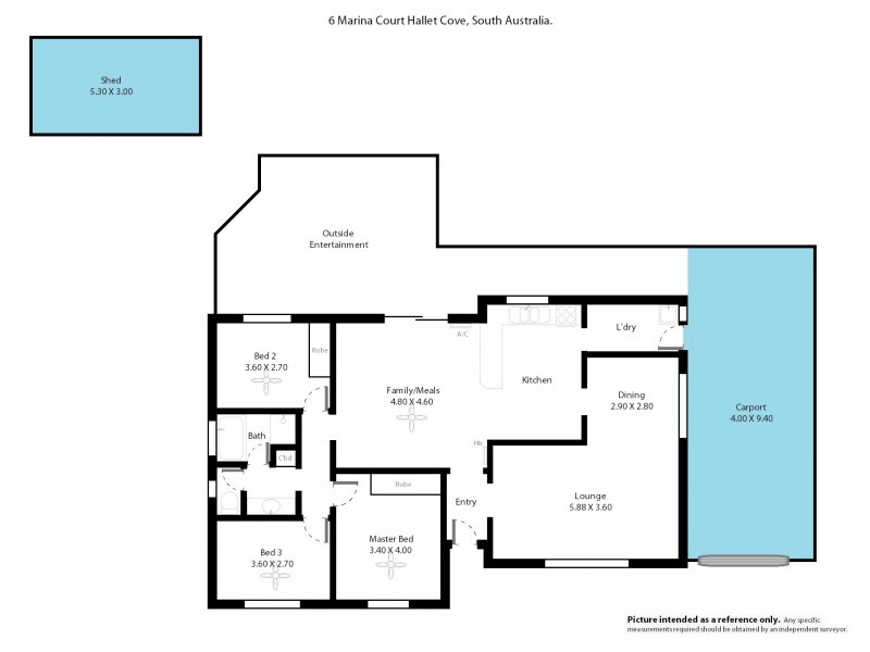 6 Marina Court, Hallett Cove SA 5158 Floorplan