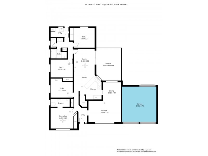 44 Emerald Street, Flagstaff Hill SA 5159 Floorplan
