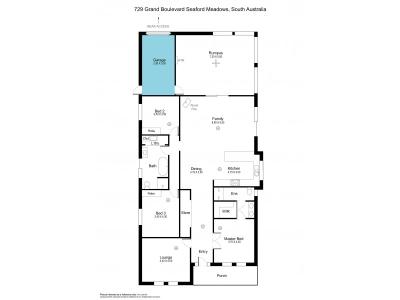 729 Grand Blvd, Seaford Meadows SA 5169 Floorplan