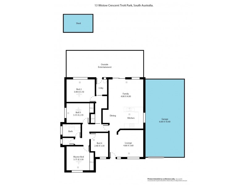 13 Wistow Crescent, Trott Park SA 5158 Floorplan