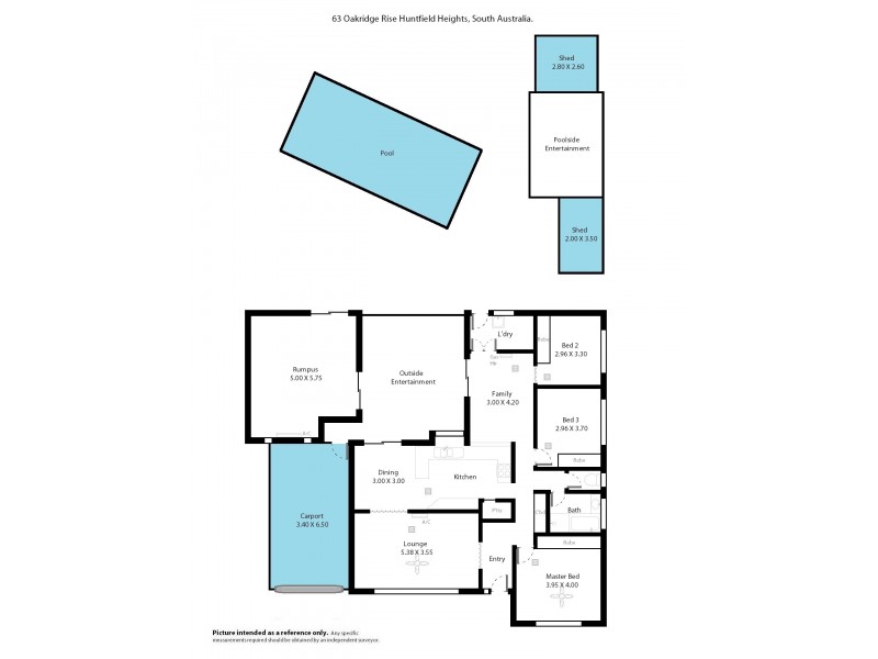63 Oakridge Rise, Huntfield Heights SA 5163 Floorplan