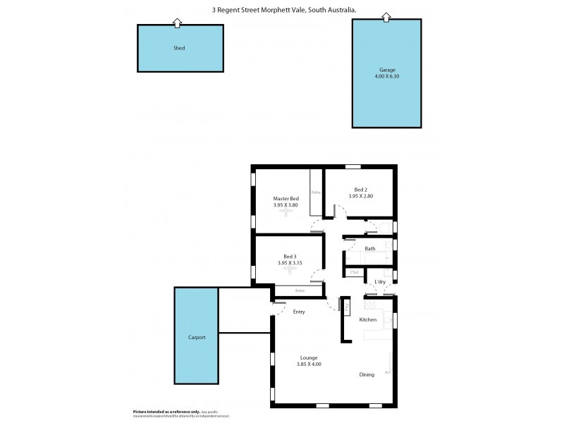 3 Regent Street, Morphett Vale SA 5162 Floorplan