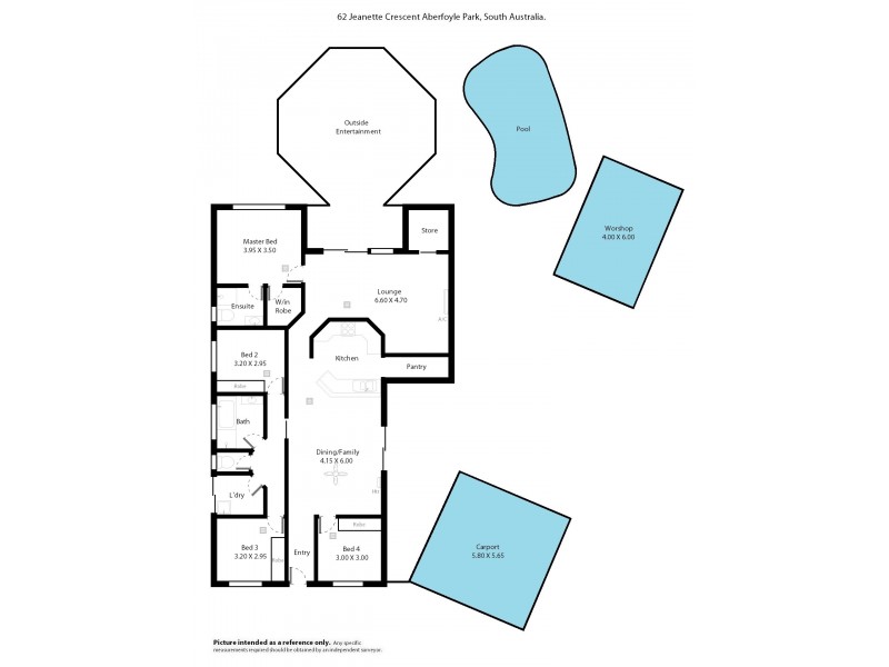 62 Jeanette Crescent, Aberfoyle Park SA 5159 Floorplan