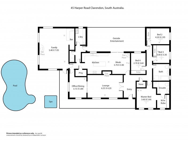 45 Harper Road, Clarendon SA 5157 Floorplan
