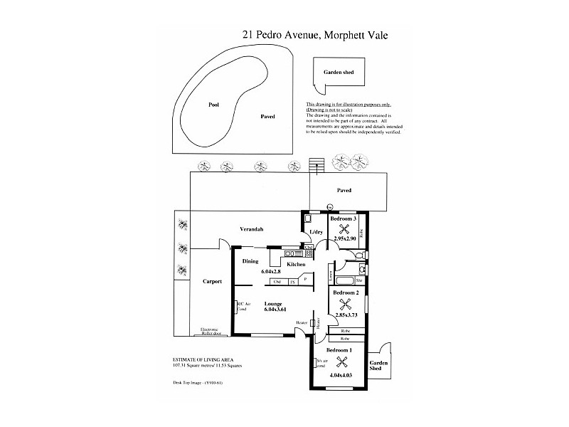 21 Pedro Avenue, Morphett Vale SA 5162 Floorplan