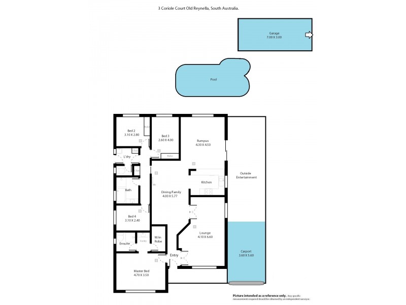 3 Coriole Court, Old Reynella SA 5161 Floorplan