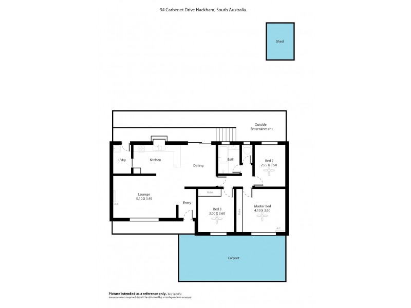 94 Carbenet Drive, Hackham SA 5163 Floorplan