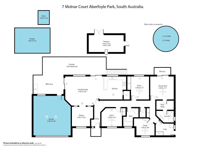7 Molnar Drive, Aberfoyle Park SA 5159 Floorplan