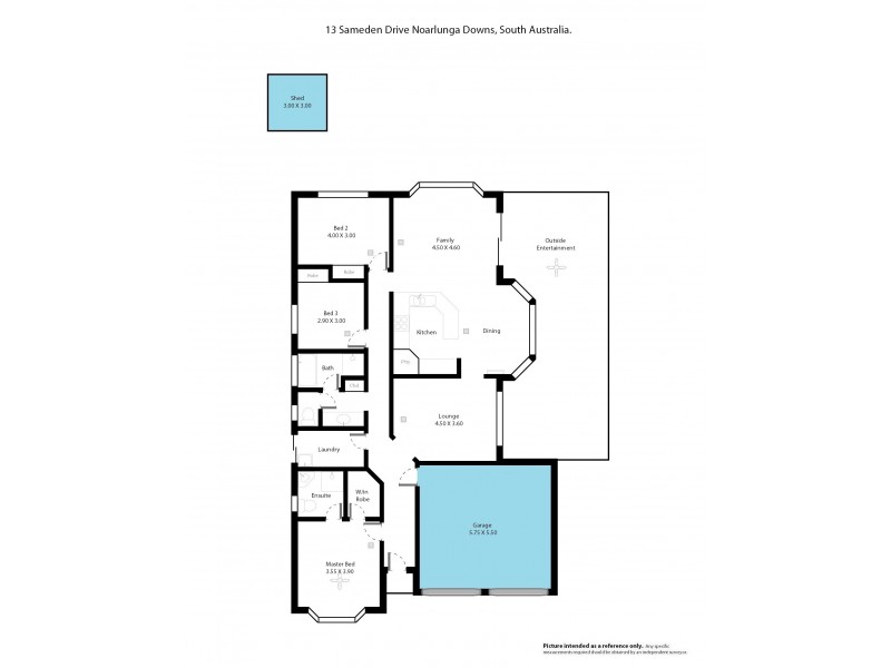 13 Sameden Drive, Noarlunga Downs SA 5168 Floorplan