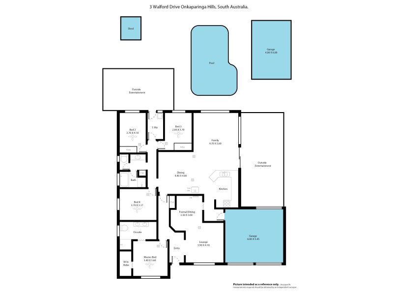 3 Walford Drive, Onkaparinga Hills SA 5163 Floorplan