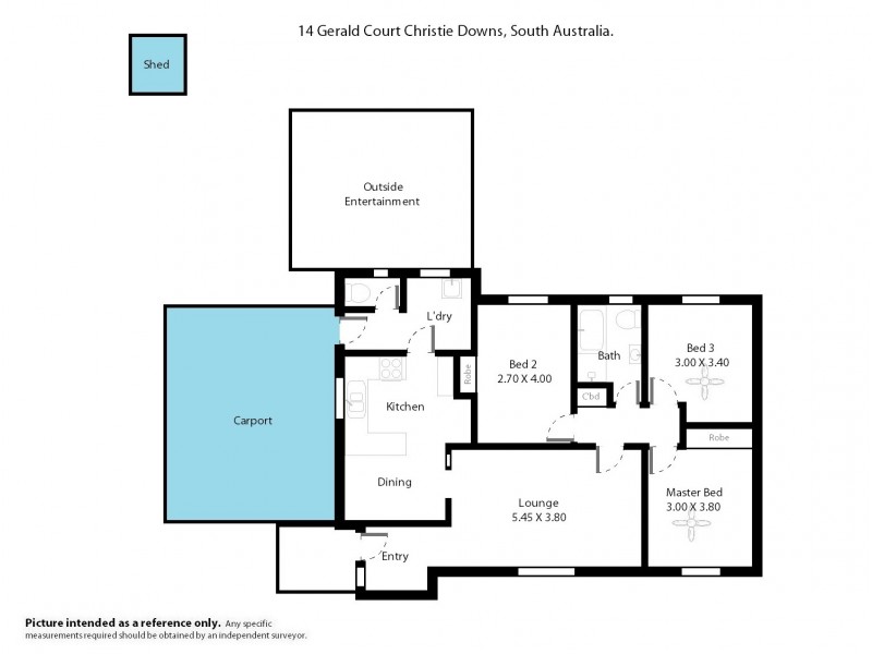 14 Gerald Court, Christie Downs SA 5164 Floorplan