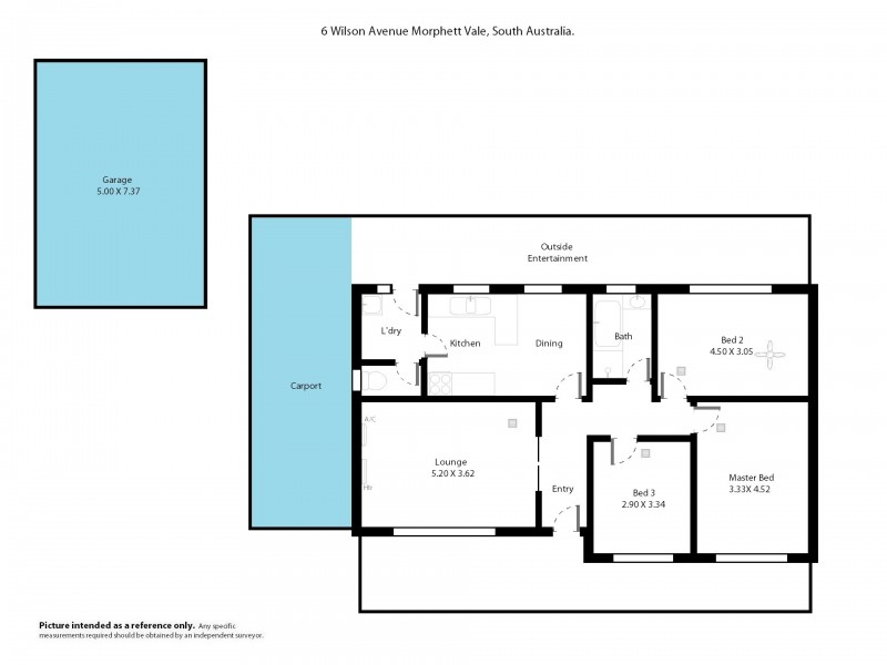 6 Wilson Avenue, Morphett Vale SA 5162 Floorplan