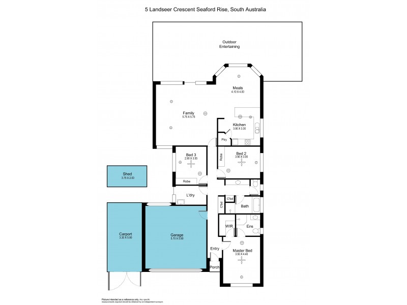 5 Landseer Crescent, Seaford Rise SA 5169 Floorplan
