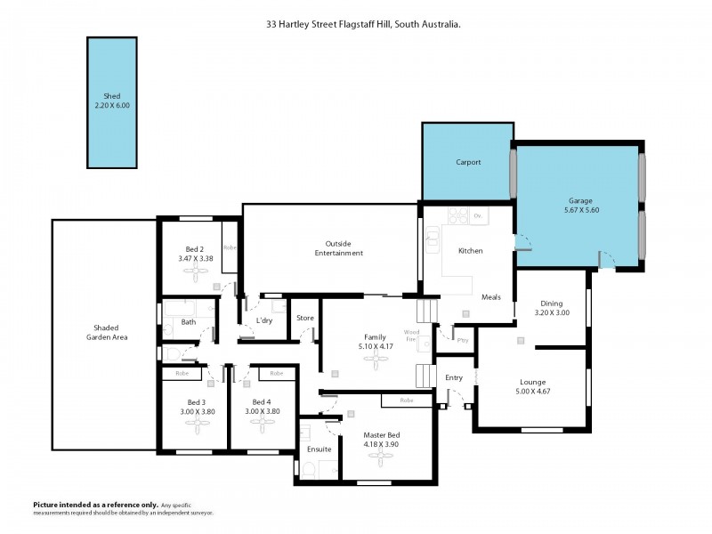 33 Hartley Street, Flagstaff Hill SA 5159 Floorplan